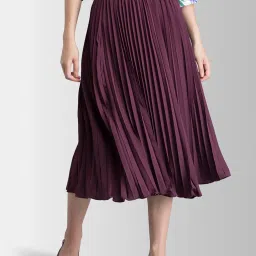FableStreet Wine Regular Fit Skirt image 1
