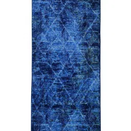 Bianca Blue Microfibre Non-Slip Rug image 2