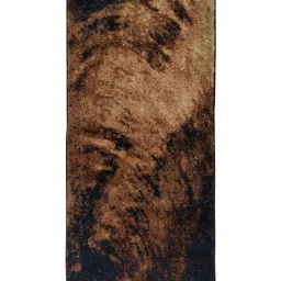 Bianca Khaki & Brown Microfibre Non-Slip Rug image 2