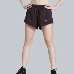 Puma Purple Self Pattern Sports Shorts image 1