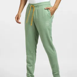 Jack & Jones Hedge Green Cotton Regular Fit Joggers image 3