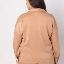Vero Moda Curve Peach Relaxed Fit Shirt image 2