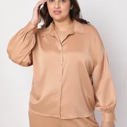 Vero Moda Curve Peach Relaxed Fit Shirt image 1