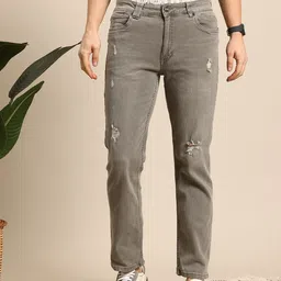 Mast & Harbour Men Mildly Distressed Stretchable Jeans-picture-13
