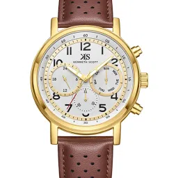 Kenneth Scott K24119-GLDW Chronograph Analog Watch For Men image 1