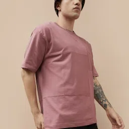 Bossini Pink Cotton Regular Fit T-Shirt image 1