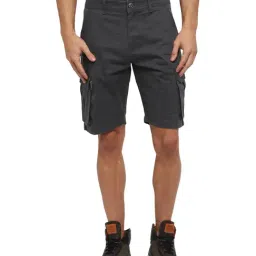 Royal Enfield Grey Cargo Shorts-picture-36