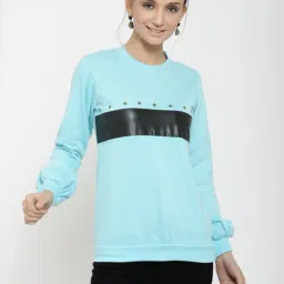 Belle Fille Turquoise Full Sleeves Sweatshirt-image-84
