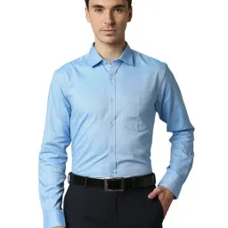 Park Avenue Blue Slim Fit Shirt-picture-31