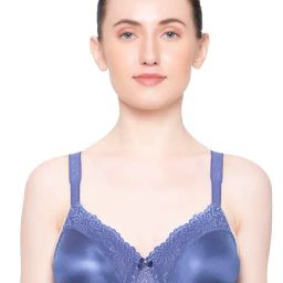 Triumph Navy Women Ladyform Soft Seamless Non Padded 3D Under Wired Minimizer Bra-picture-22