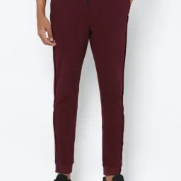 Allen Solly Maroon Regular Fit Joggers-picture-6