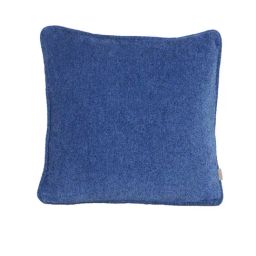 Maspar Colorart Charlotte Solid Blue 110 TC Cotton Blend Cushion Cover-picture-33