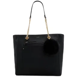Aldo Black Textured Large Tote Handbag image 1