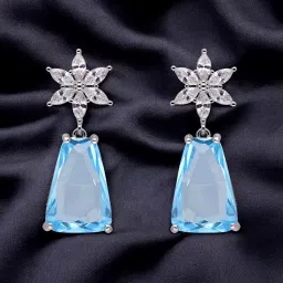 crash.club by CKC Sterling Silver Blossom Drop Earrings for Women image 1