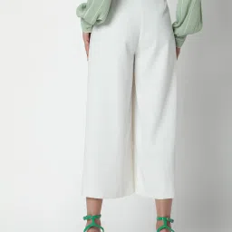 Vero Moda White Regular Fit Culottes image 2