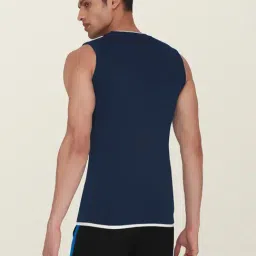 XYXX Navy High Moisture Absorbing Gym Vest image 2