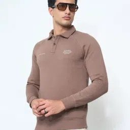 Peregrine By Pantaloons Brown Regular Fit Printed Sweatshirt image 4