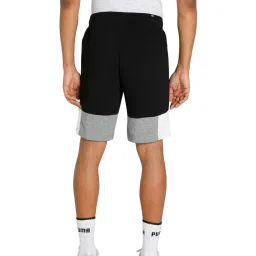 Puma Essentials Black Cotton Colour Block Shorts image 2