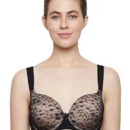 Triumph Black Beauty-Full Lacy Charm Full Coverage Padded Under Wired Bra image 3