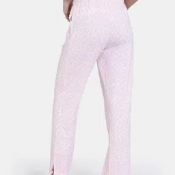 Zivame Light Pink Printed Pajamas image 2