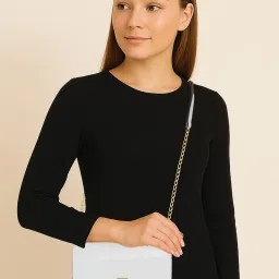 Esbeda White Medium Shoulder Bag image 1