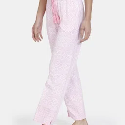 Zivame Light Pink Printed Pajamas image 3