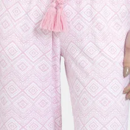 Zivame Light Pink Printed Pajamas image 5