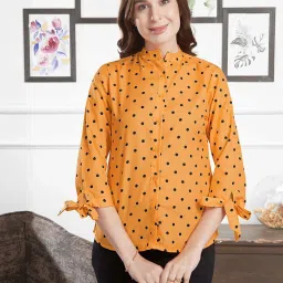 SELVIA Yellow & Black Printed Shirt image 1