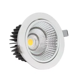 LUKER Corvus 24 W Round Cob led Down Light Natural White, LCOBR24N image 1