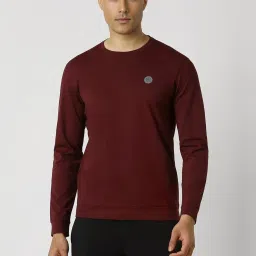 Van Heusen Maroon Regular Fit Sweatshirt image 1