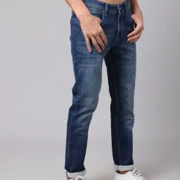 Cantabil Blue Cotton Regular Fit Jeans image 4