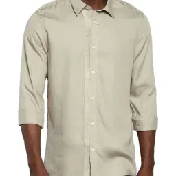 Calvin Klein Plaza Taupe Slim Fit Shirt-picture-12