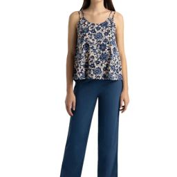 Van Heusen Beige & Blue Cotton Floral Print Top Pyjama Set-picture-12