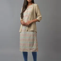 W Beige Embellished Shrug image 5