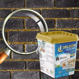 DELGON LATICARE Sparkle Glitter Epoxy Tile Grout Golden Translucide 1 Kg, EG-100s-1-100 image 2