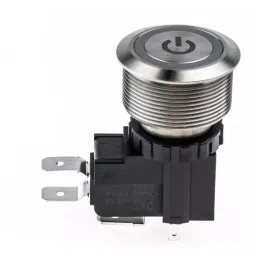 RS PRO Illuminated Push Button Switch Maintained 25.2 mm SPDT White LED 250/125 V AC, 1758161 image 5