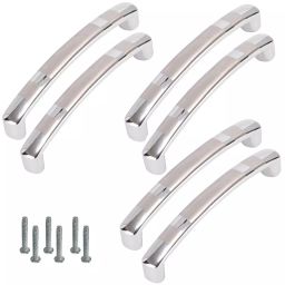 Atom CH-536-CPPT-06-106 152.4 mm (6 Inch) Zinc CPPT Finish Cabinet Pull Handle (Pack of 6)-picture-26