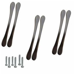 Atom CH-548-BM-08-106 203.2 mm (8 Inch) Zinc Black Matt Finish Cabinet Pull Handle (Pack of 6)-picture-41