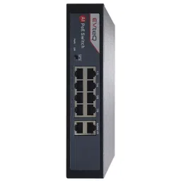 EVTeq POE Switch Black 10 Port Plastic 30 W for CCTV Systems Use, EV-08F-2U image 2
