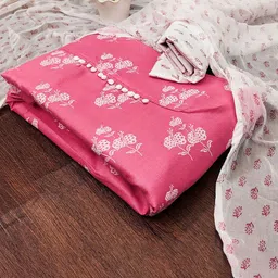 HERE&NOW Floral Printed Unstitched Dress Material-picture-21