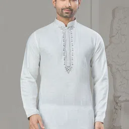 House of Pataudi Embroidered Knee Length Kurta-picture-18