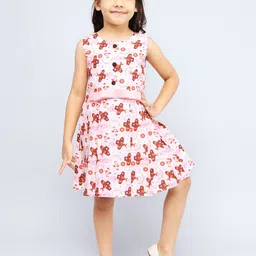 PINK MERMAID Print A-Line Dress image 1