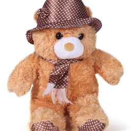 Tickles Cap Teddy Stuffed Soft Plush Toy for Kids Boys & Girls Birthday Gift (Size: 35 cm Color: Brown)-picture-39