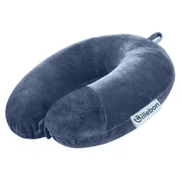 Billebon Premium Neck Pillow Grey Fibre Filled Travel Pillow-picture-26
