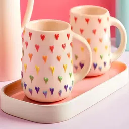 ACE THE SPACE Set of 2 Hearts Design Mugs image 4
