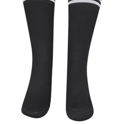 MUKHAKSH Unisex Black Socks image 3