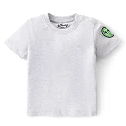 Babyhug Disney Cotton Knit Dungaree With Half Sleeves T- Shirt And Mickey Mouse Print - Green image 3