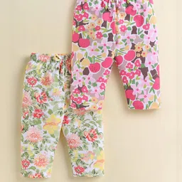 Biskid Girls Pack Of 2 Printed Low Rise Cotton Capris-picture-20