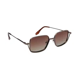 MacV Unisex Brown Rectangle Sunglasses with-picture-39