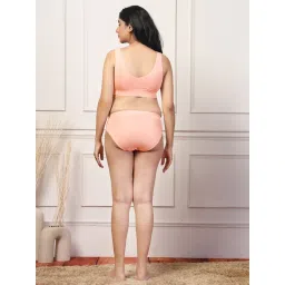 Zelena Maternity Padded Nursing Bra - Paper Peach image 2